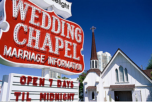 结婚教堂,拉斯维加斯,内华达,美国