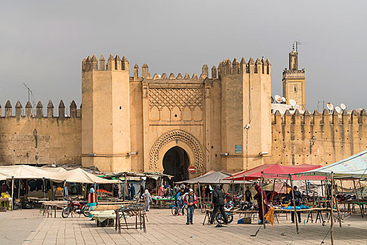 市场,正面,摩洛哥,非洲