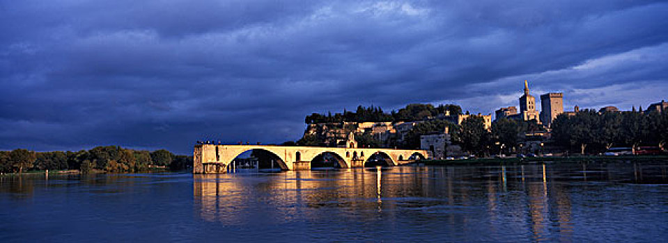 河,桥,阿维尼翁