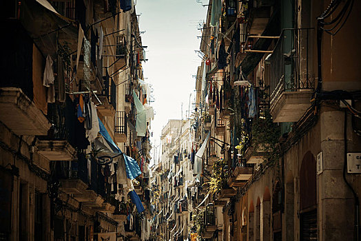 街道,风景,巴塞罗那,西班牙