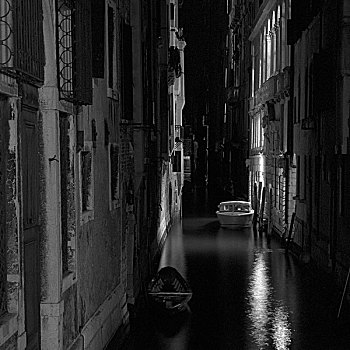 运河,威尼斯,夜晚,意大利,2007年
