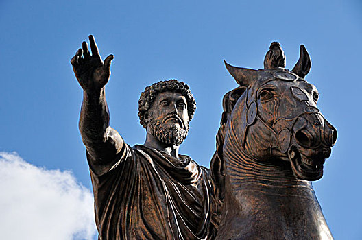 骑马雕像,卡比托山,山,罗马,意大利