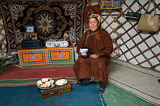 游牧,女人,蒙古包