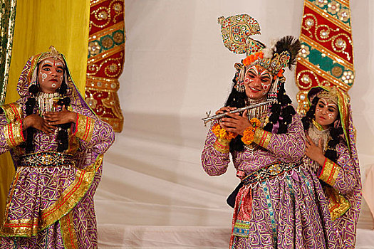 印度,传统舞蹈,克利须那神