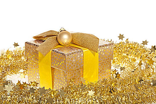 金色,圣诞节,背景