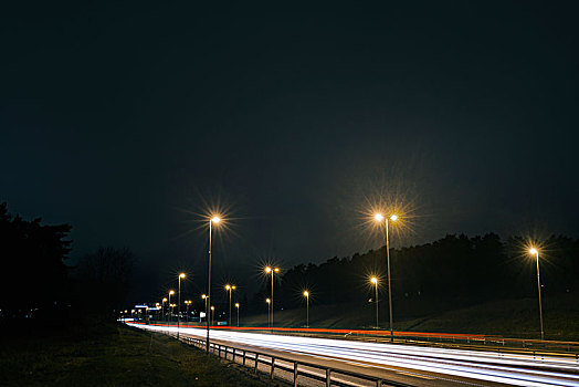 公路,夜晚