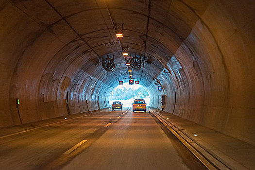 隧道,高速公路,道路,德国,图林根州,欧洲