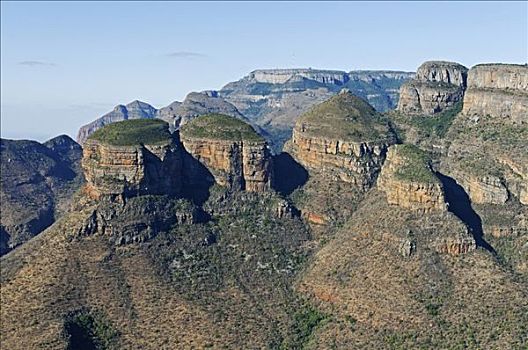 岩石构造,三茅屋岩,布莱德河峡谷,南非,非洲