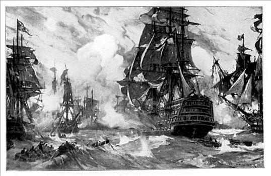 特拉法尔加海战,19世纪,艺术家,未知