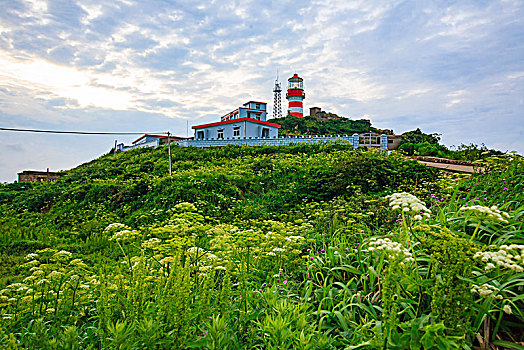 灯塔,目标,航标,红色,海岛,山