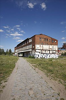 废弃,工厂,玻璃工厂,柏林,德国,欧洲