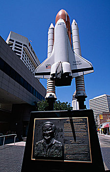 航天器,挑战者,纪念,洛杉矶,加利福尼亚,美国