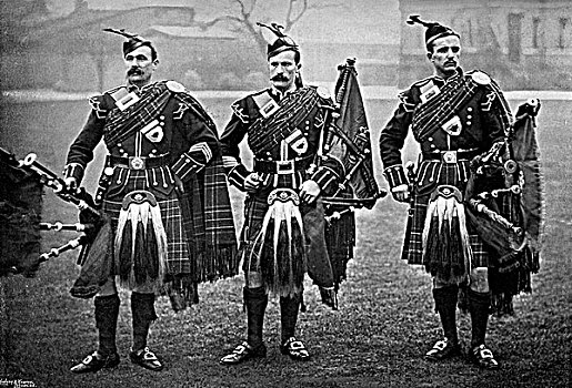 风笛手,苏格兰,1896年