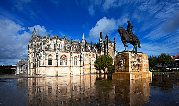 巴塔利亚,骑马雕像,世界遗产,区域,葡萄牙,欧洲