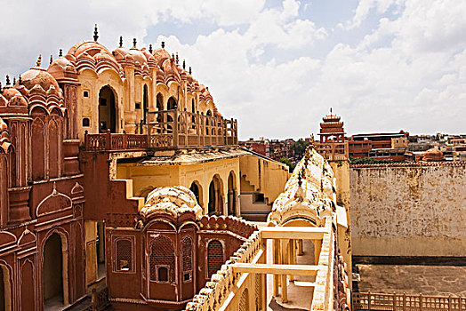 雕刻,宫殿,风之宫,斋浦尔,拉贾斯坦邦,印度