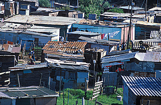 小屋,褶皱,铁,屋顶,城镇,住房,贫穷,痛苦,住宅区,开普敦,西海角,南非,非洲