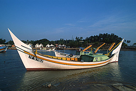 马来西亚,渔村,船