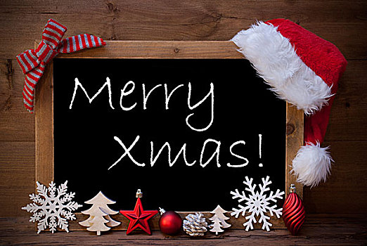 褐色,黑板,圣诞帽,圣诞装饰,圣诞快乐