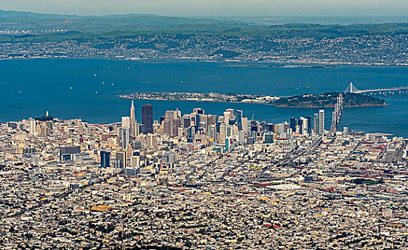 航拍,看,旧金山,南方,南,旧金山湾,区域,美国,加利福尼亚,北美