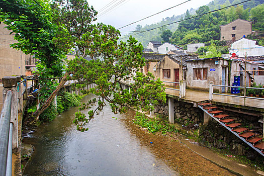 雨,老房子,建筑