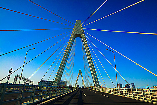 宁波,潘火高架桥,桥梁,高架,线条,拉索桥,交通