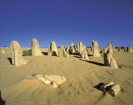 西澳大利亚,南邦国家公园,顶峰,荒芜,石头,沙子