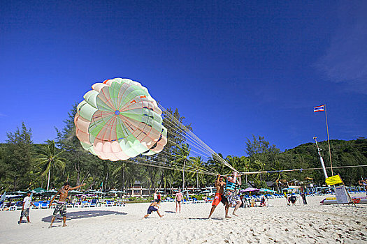 帆伞运动,普吉岛,泰国