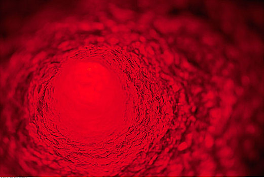 红色,隧道