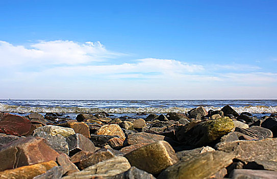 砾石,海岸,萨克拉门托