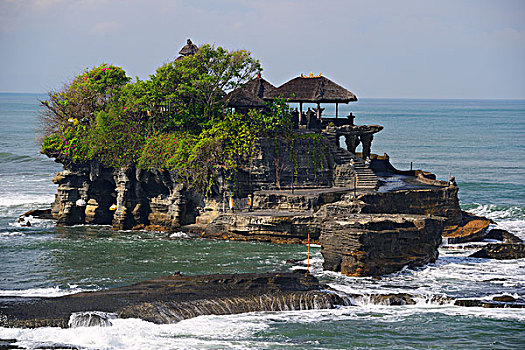 海神庙,海洋,庙宇,巴厘岛,印度尼西亚,亚洲