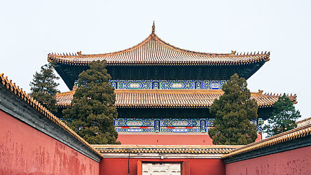 大门,皇家,庙宇,北京,城市