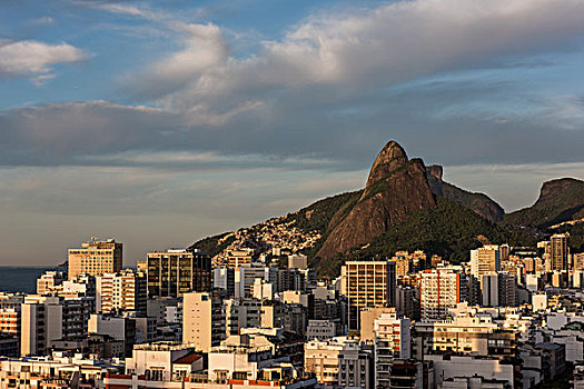 建筑,下方,山,里约热内卢,巴西