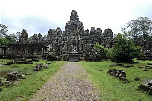 寺庙,巴雍寺,古城,吴哥窟,柬埔寨