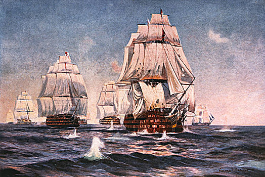 维多利亚,特拉法尔加海战,十月,描绘