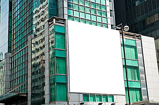 留白,广告牌,香港,城市