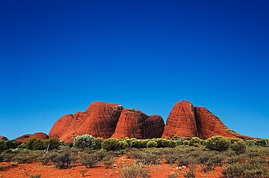 岩石构造,风景,乌鲁鲁-卡塔丘塔国家公园,澳大利亚