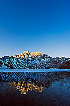 亚洲,尼泊尔,喜马拉雅山,萨加玛塔国家公园,珠穆朗玛峰,区域,世界遗产,湖