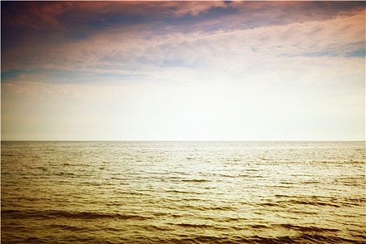 阴天,高处,灰色,表面,波罗的海
