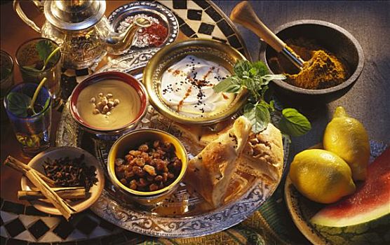 中东,餐具,茶,成分