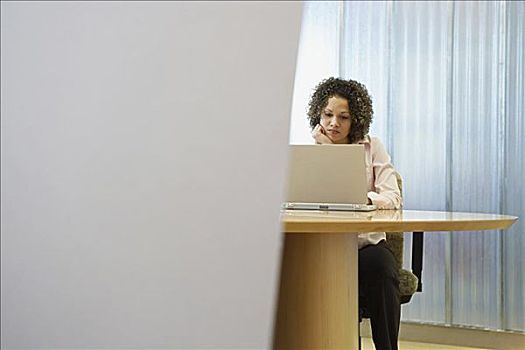 女性,白领,笔记本电脑
