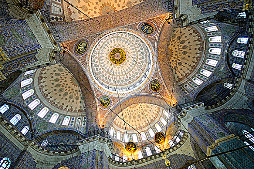 土耳其,伊斯坦布尔,艾敏厄努,地区,室内,清真寺
