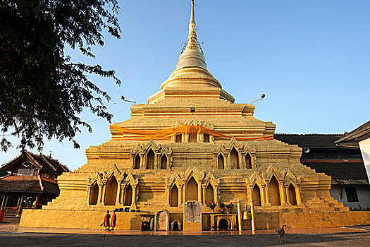 寺院,康巴,钳,金三角,掸邦,缅甸,亚洲