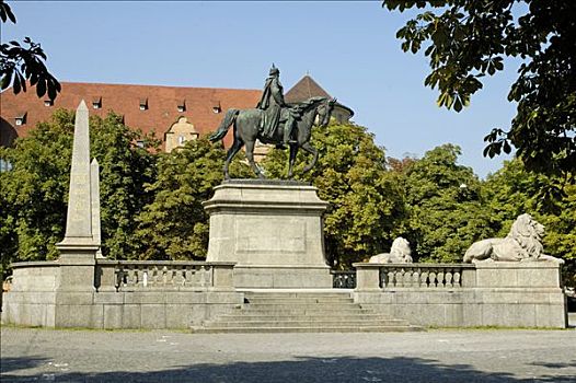 纪念建筑,德国,帝王,卡尔斯,斯图加特,巴登符腾堡,欧洲