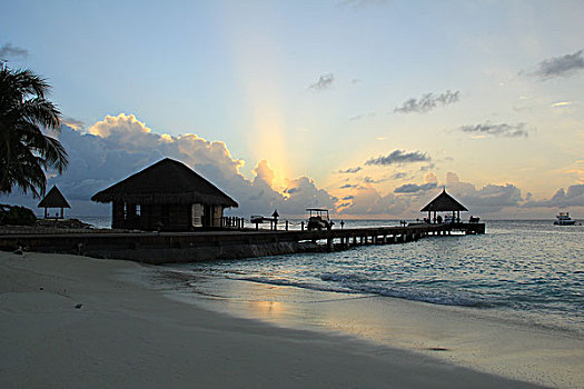 马尔代夫海边