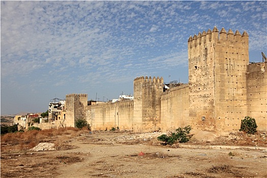加固墙,上方,老城,摩洛哥,北非