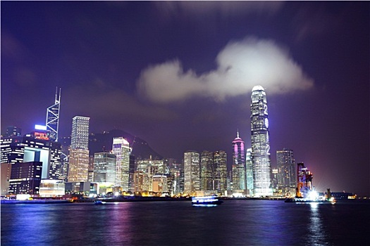 香港,城市,夜晚
