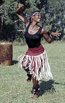 白天,卢旺达,舞者,局部,皇家,今日,几个,群体,表演,韵律,移动,印象深刻,打鼓
