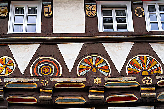 雕刻,木头,建筑,哈尔茨山,山,德国