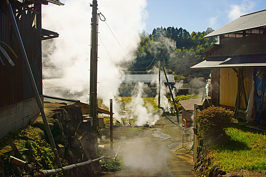 温泉,区域,熊本,日本