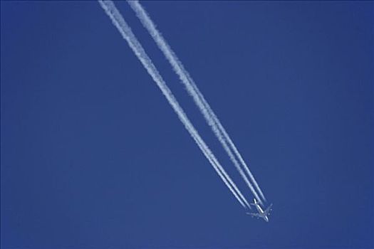 航空,喷气式飞机,水汽尾迹,排放,二氧化碳